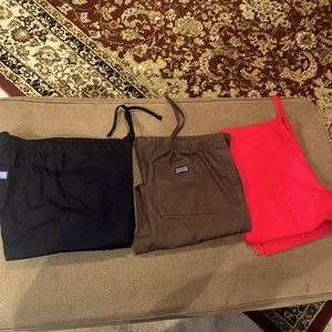3pair Cherokee workwear scrub pants